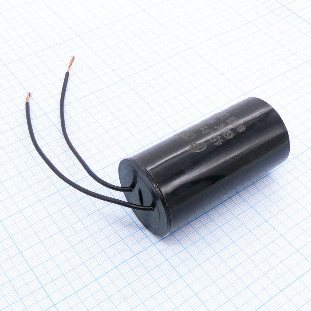 Изображение товара Конденсатор CBB60 45UF 450V для пуска и работы