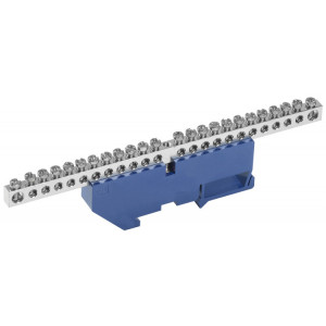 Шина N "ноль" на DIN-изол. Ni ШНИ-6х9-24-Д-С YNN10-24-D-K07-N