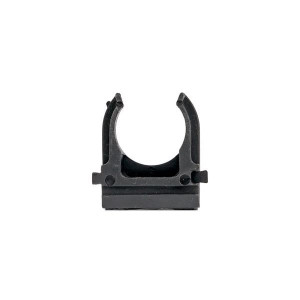 Держатель для труб (клипса) d20мм черн. (уп.100шт) Plast derj-z-20-black