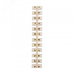 Клеммная колодка винтовая КВ-10 (4-10мм), 10 A, полиэтилен белый (ЗВИ)