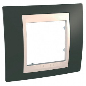 UNICA ХАМЕЛЕОН РАМКА 1-постовая, БЕЖЕВЫЙ/ КАКАО C3(5) MGU6.002.571