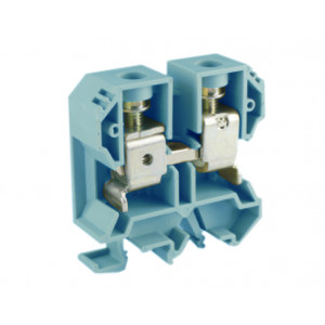 Проходная клемма USK-35(BU), Проходная клемма, тип фиксации провода: винтовой, номинальное сечение: 35 мм кв., 125A, 800V, ширина: 18 мм, цвет: синий тип монтажа: DIN35