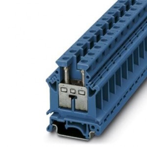 3006056, Клеммные колодки для DIN-рейки UK 16 N BU 12.2mm FEEDTHRU BLUE