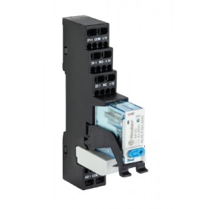 Реле FLARE MR 24VDC-2W-AU-F, Интерфейсный релейный модуль, 2 переключающих контакта, материал контакта: AgNi + мкм Au рабочее напряжение: 24 V DC, номинальное напряжение переключения: 250 V AC, коммутируемый ток: 8 A, с пружинной фиксацией провода, серия flare MOVE MR