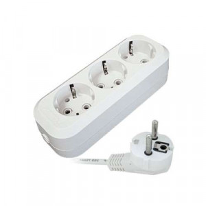 Удлинитель 3х10м с заземл. 10А IP20 E-303 ПВС 3х1 АБС-пластик 9631980