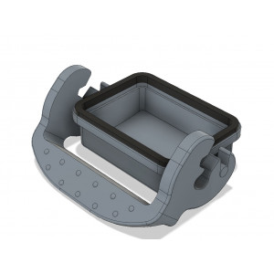 Защитная крышка Z7.428.1153.0, Защитная крышка, типоразмер 6B, с уплотнителем, с одной металлической защелкой, материал корпуса: пластик