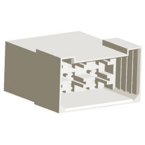 180906, Кожух разъема  PL 6 контакт(ов) 9.14мм обжим кабеля автомобильного применения коробка