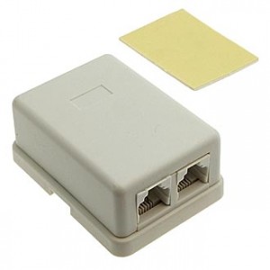 TJC-6P4CX2, Разъем RJ TJC-6P4Cx2, 2 гнезда