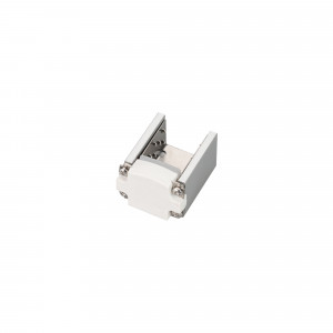 Заглушка AQUA-1616-CAP-SCREW-WH 031143, Герметичная заглушка для гибкого неона AQUA, сечение 16.5х16.5 мм, цвет белый, IP67. Винтовой зажим.