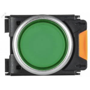 Кнопка с подсвет. и фикс. d=22мм 1NO+1NC зел-ная MASTER IEK MI-BT60-11TD-3-11-K06