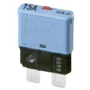 1610-21-6A, Автоматические выключатели Automotive thermal circuit breaker, colour-coded housing, standard fuseblock mounting