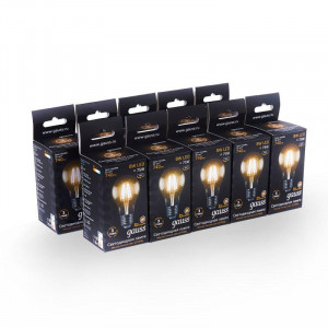 Лампа светодиодная филаментная Black Filament 8Вт A60 грушевидная 2700К тепл. бел. E27 740лм 102802108