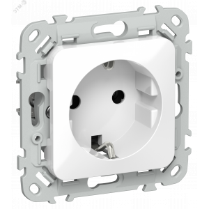 FLITE Розетка с заземлением без защитных шторок 16А РС11-0-ФлБ белый IEK FI-R11-16-K01