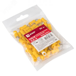 Наконечник кольцевой изолированный НКИ 6.0-4 (50шт.) PROxima nki-5.5-4n