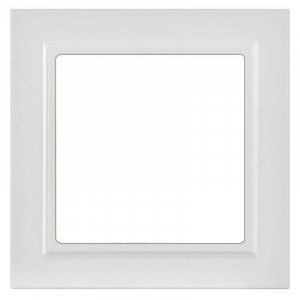 BRITE Рамка 1-местная РУ-1-БрАБ арктический белый IEK BR-M12-K91