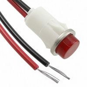 1051C1, Световые панельные индикаторы RED DIFFUSED 1/2" MOUNTING HOLE