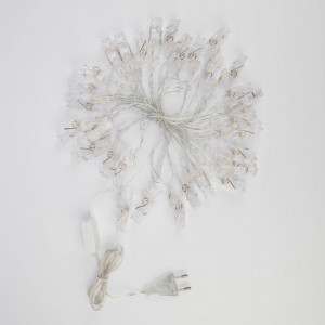 Гирлянда светодиодная Прищепки 30 LED, 5 м, теплый белый цвет свечения 303-032