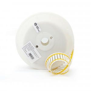 ump010WHT, Термоусадочная трубка плоская вырубная ТТУ-НГ-LSZH для печати 3/1 для провода 0.9-2.0 мм, белая, длина 50.8 мм (57мм), 3000 шт. в рулоне (3/32)