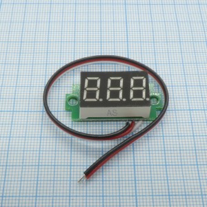 Вольтметр встраиваемый AMK-M22 (0-100В), Модуль вольтметра предназначен для встраивания в приборную панель. Для этого у него имеются крепежные отверстия.
Модуль питается от внешнего источника.