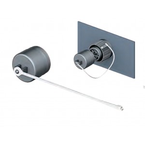 Заглушка COVER RST MINI Z6.561.6853.0, Защитная крышка контактной группы неиспользуемого розеточного разъема gesis RST MINI, 4/5 полюса, с защитой от утери (поводок), цвет: белый,