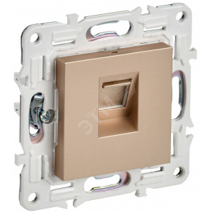 SKANDY Розетка компьютерная RJ45 кат.5E SK-K01Sa песочный IEK SK-K10-1-K98