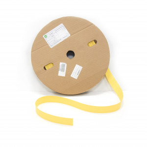 ump622129, Термоусадочная трубка плоская для печати ТТУ-НГ-LSZH 3/1 для провода 7.0-16.3 мм, желтая, в рулоне 50м. (3/4)