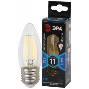 Лампа светодиодная филаментная F-LED B35-11W-840-E27 11Вт B35 свеча 4000К нейтр. бел. E27 Б0046988