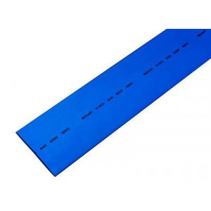 Трубка термоусадочная ТУТ нг 40,0/20,0 синяя, термоусаживаемая трубка в метровой нарезке, не поддерживает горение