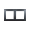 Рамка 2 поста графит Simon 1500620-038