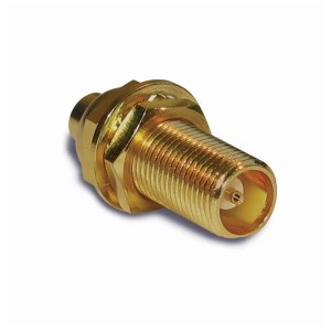 252163, РЧ соединители / Коаксиальные соединители MCX BULKHEAD JACK .085 SR GOLD