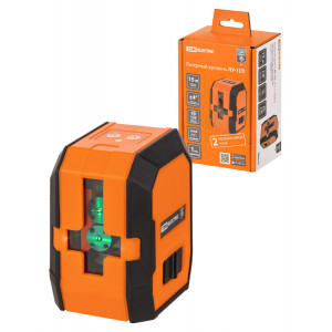 Лазерный уровень ЛУ-1(З), 15 м ± 1 мм/5 м, два луча, 520 нм, зеленый луч, резьба 1/4, «Гранит» SQ1018-0301