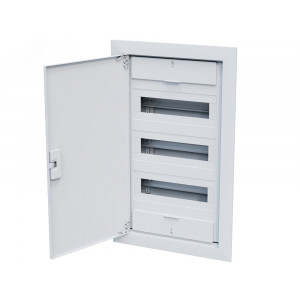 Щит распределительный встраиваемый с пластиковой белой дверцей, на 36 модулей, OptiBox Pro 36-VNR-IP40 379804