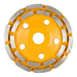 Чашка алмазная зачистная 125мм двухрядная 73/10/3/6