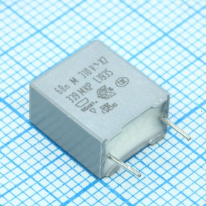 BFC233920683, Конденсатор пленочный помехоподавляющий X2 0.068мкФ 310В пик-пик ±20% (10х6х11.5)мм шаг радиальных выводов 7.5мм пластиковый прямоугольный корпус
