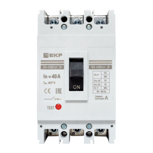 Выключатель автоматический 3п 63/40А 25кА ВА-99М PROxima mccb99-63-40m