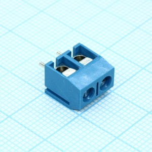 KLS2-301-5.0-02P-2S, Клеммник винтовой, 2-контактный, 5мм, прямой