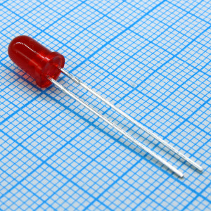 L-57SURKSURKD, Светодиод 5мм/красный/640нм/80-150мкд - красный/640нм/80-150мкд/60°