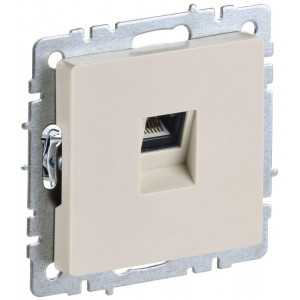 Розетка компьютерная СП RJ45 кат.5E BRITE РК10-БрКр беж. BR-K10-1-K10