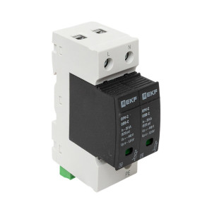 Ограничитель импульсных напряжений ОПВ-C/2P In 20кА 385В с сигн. PROxima opv-c2