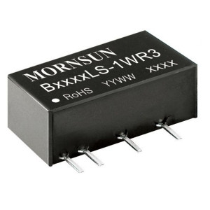 B1209LS-1WR3, Преобразователь DC/DC 1 Вт, вход 12 VDC, выход 9 VDC, 0,111 A, SIP на плату