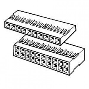65039-014LF, Проводные клеммы и зажимы 23P VERT SHRD HDR SINGLE ROW