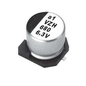 VZH-221M1CTR-0607, Алюминиевые электролитические конденсаторы для поверхностного монтажа 16 Volts 220uF 20% 6.3x7.7
