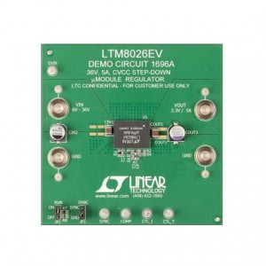 DC1696A, Средства разработки интегральных схем (ИС) управления питанием LTM8026 Demo Board - 36V, 5A CVCC Step-D