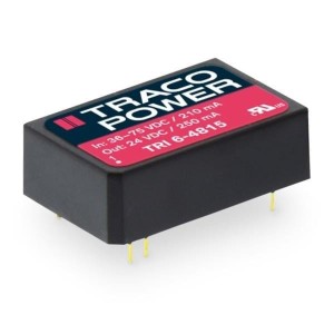 TRI 6-4811, Преобразователи постоянного тока в постоянный с изоляцией 36-75Vin 5V 1200mA 6W Iso Reg DIP-24