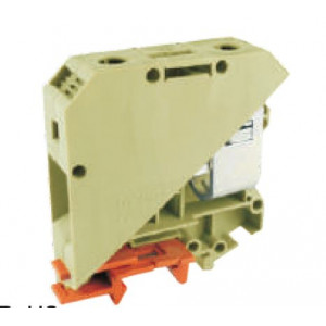 Проходная клемма USK-50, Проходная клемма, тип фиксации провода: винтовой, номинальное сечение: 50 мм кв., 150A, 1000V, ширина: 20 мм, цвет: бежевый, тип монтажа: DIN35