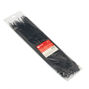 Хомут нейлоновый черный (4,8х380) (100шт.) Basic plc-cb-4.8x380