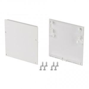 Заглушка SL-LINE-7477 WHITE 023527, Заглушка для профиля SL-LINE-7477-2500 WHITE. Цвет - белый. В комплекте 2 заглушки, 8 шурупов. Цена за комплект.