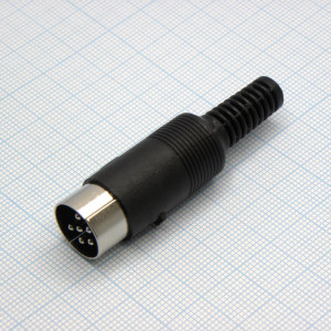 Разъем DIN6 шт каб., вилка кабельная