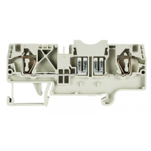 Предохранительная клемма WKFN 4 FSI, Предохранительная клемма, тип предохранителя: флажковый, тип фиксации провода: пружинный, номинальное сечение: 4 мм кв., 400V, ширина: 6 мм, цвет: серый, тип монтажа: DIN35