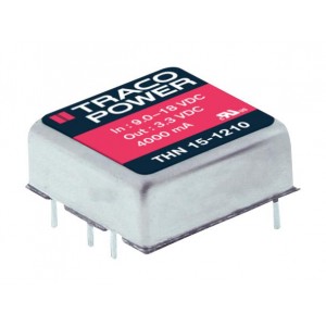 THN 15-4822, Преобразователь DC-DC на печатную плату вход 48В двуполярный выход ±12В 0.625A/-0.625A 15Вт 6-Pin